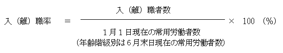 離職率の算出式